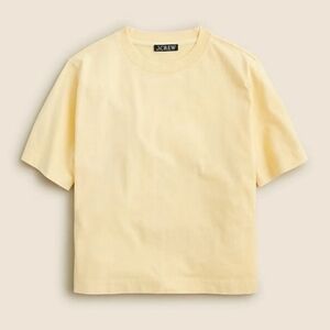 J. Crew Short Sleeve Tee in Butter Yellow